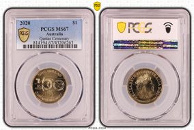 2020 $1 Qantas Centenary MS67