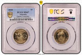 2020 $1 Qantas Centenary MS67