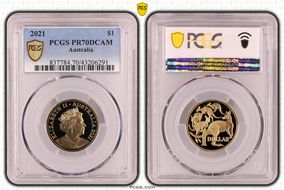 2021 $1 PR70DCAM