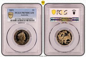 2021 $1 PR70DCAM