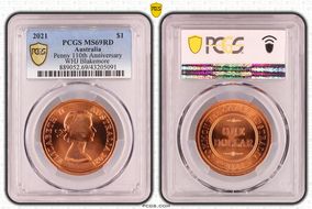 2021 $1 Penny 110th Anniversary  WHJ Blakemore MS69RD