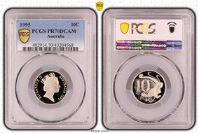 1995 10C PR70DCAM