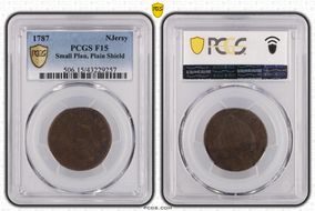 1787 NJ 1/2P Small Plan, Plain Shield F15BN