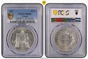 1967 10 Fr Gad-813 F-364 Accent MS66