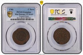 1785 C Nova 1/2P Pointed Rays N1BN