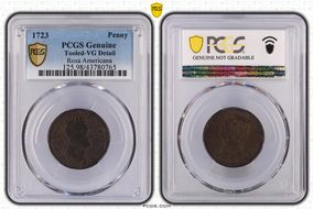 1723 Penny Rosa Americana N1