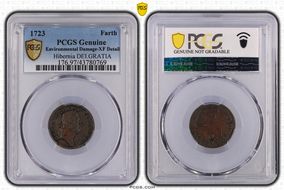 1723 Farth Hibernia, DEI.GRATIA N1BN