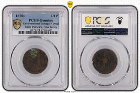 1670s NJ 1/4P Saint Patrick N1BN