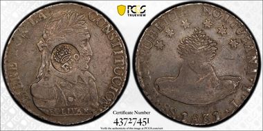 (1832-34) 8 R KM-51 C/M on Bolivia 8S XF40