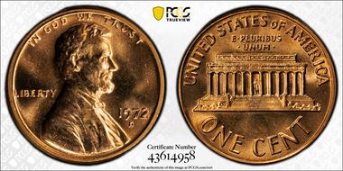 1972-D 1C MS66RD