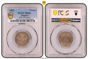 1925 2 Leva KM-38 Poissy MS66