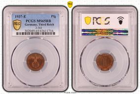 1937-E Pfg J-361 MS65RB