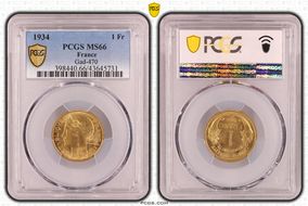 1934 1 Fr Gad-470 F-219 MS66