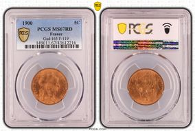 1900 5C Gad-165 F-119 MS67RD