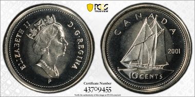 2001-P 10C MS68