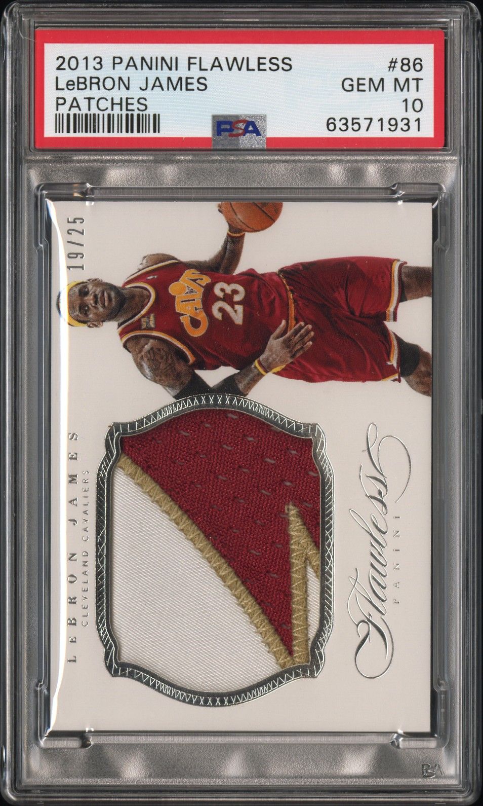 2013 Panini Flawless #86 LeBron James front