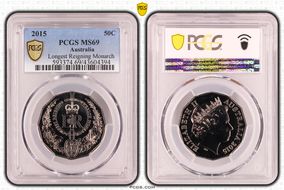 2015 50C Longest Reigning Monarch MS69