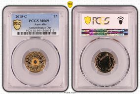 2015-C $2 Remembrance Day In Flanders Fields Colorized MS69