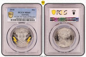 2018 50C AC/DC 45 Years of Thunder MS69