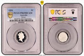 1991 5C Silver PR69DCAM