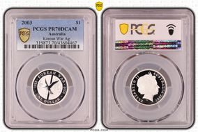 2003 $1 50th Anniv. Korean War KM-663a Ag PR70DCAM