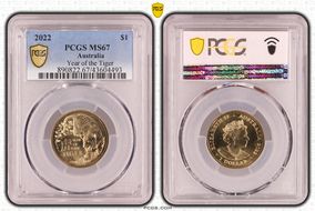 2022 $1 Year of the Tiger MS67