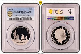 2005 50C Remembrance PR69DCAM
