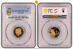 2001 $2 PR69DCAM