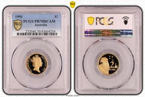 1991 $2 PR70DCAM