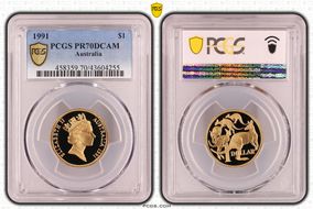 1991 $1 PR70DCAM