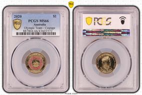2020 $2 Olympic Team - Courage MS66
