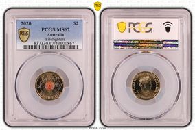 2020 $2 Firefighters Colorized MS67