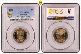 2015 $1 100 Years of Anzac MS66