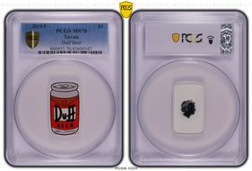 2019-P $1 Duff Beer MS70