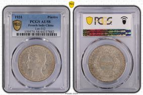 1931 Piastre Lec-312 AU58