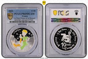 2021 € 10 Le Petit Prince et le Renard PR69DCAM