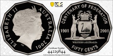 2001 50C Western Australia PR70DCAM