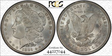 1891 $1 MS66