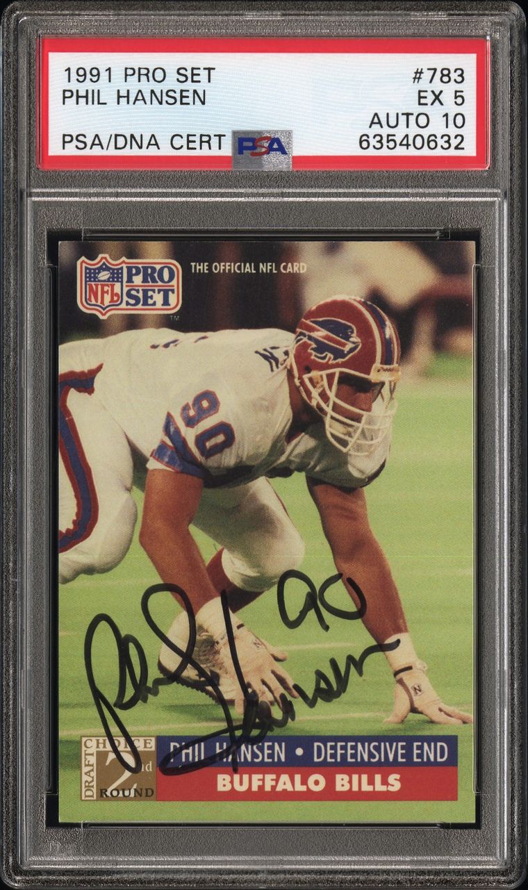 Phil Hansen autographed 8x10 Photo (Buffalo Bills)