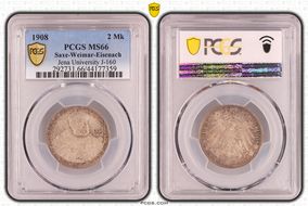 1908 2 Mk Jena University J-160 MS66