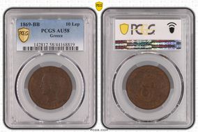 1869-BB 10 Lep KM-43 AU58BN