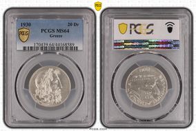 1930 20 Dr KM-73  Ag MS64