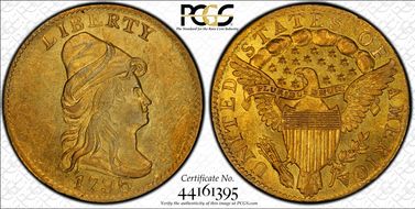 1796 $2.50 No Stars MS62+