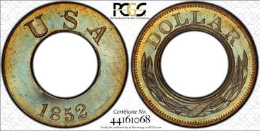 1852 $1 J-143 PR66+ BN