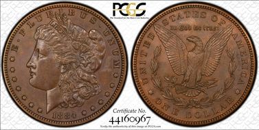1884 $1 J-1731 PR64+ BN