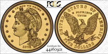 1878 $5 J-1576 Gilt PR63