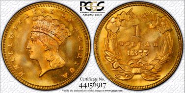 1877 G$1 MS68