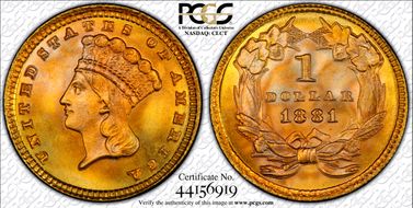 1881 G$1 MS68