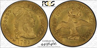 1795 $5 Small Eagle MS64+ 