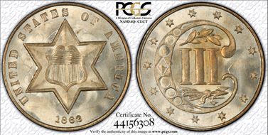 1862 3CS MS67